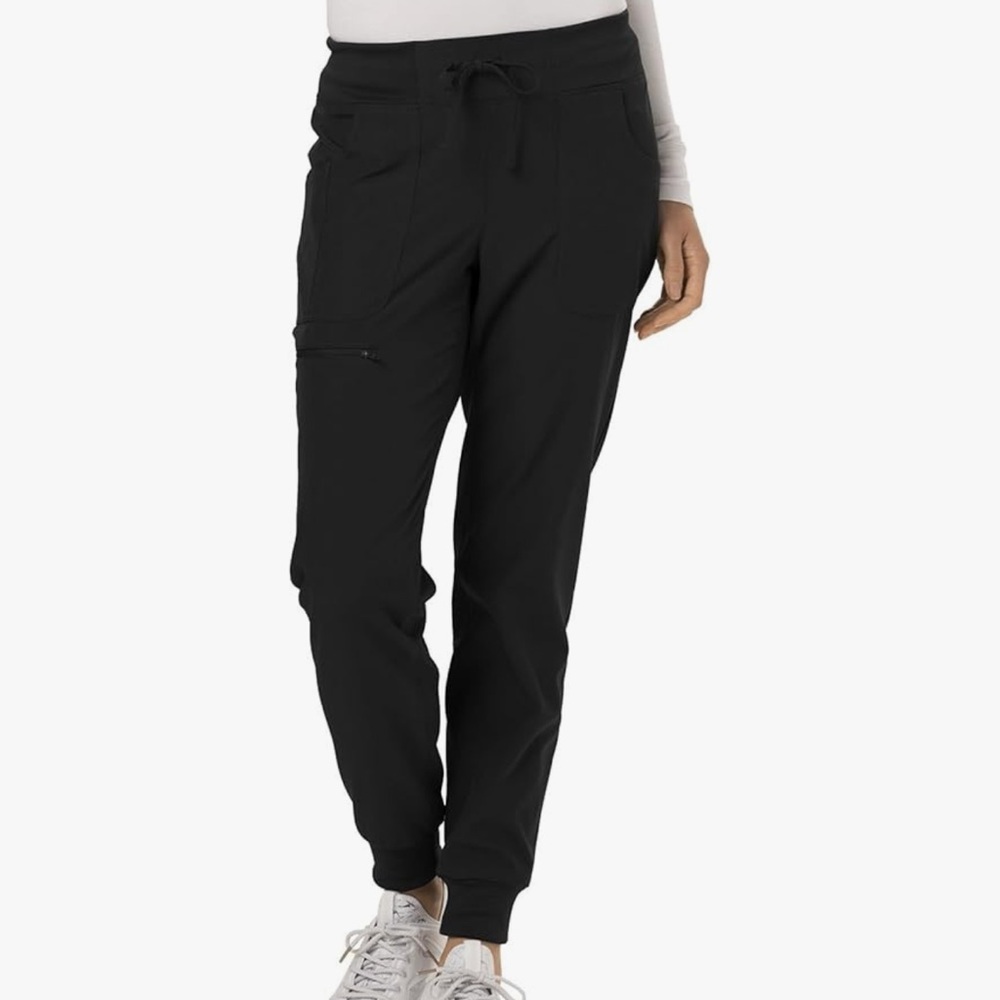 HeartSoul Women’s Medical Scrub Jogger Pants, Size Large in Black